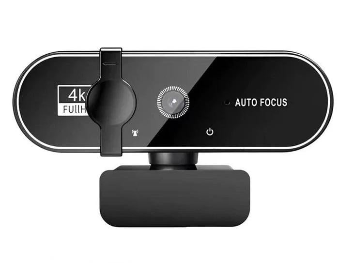 Веб-камера 4K 3840х2160 автофокус/микрофон Plug and Play USB со шторкой безопасности (1000116)