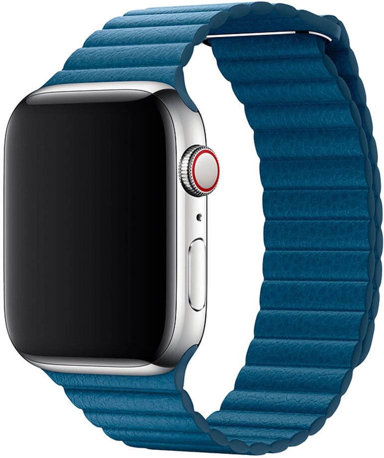 Кожанный ремешок Devia Elegant Leather Loop for Apple Watch 38/40/41mm, Cape Cod Blue