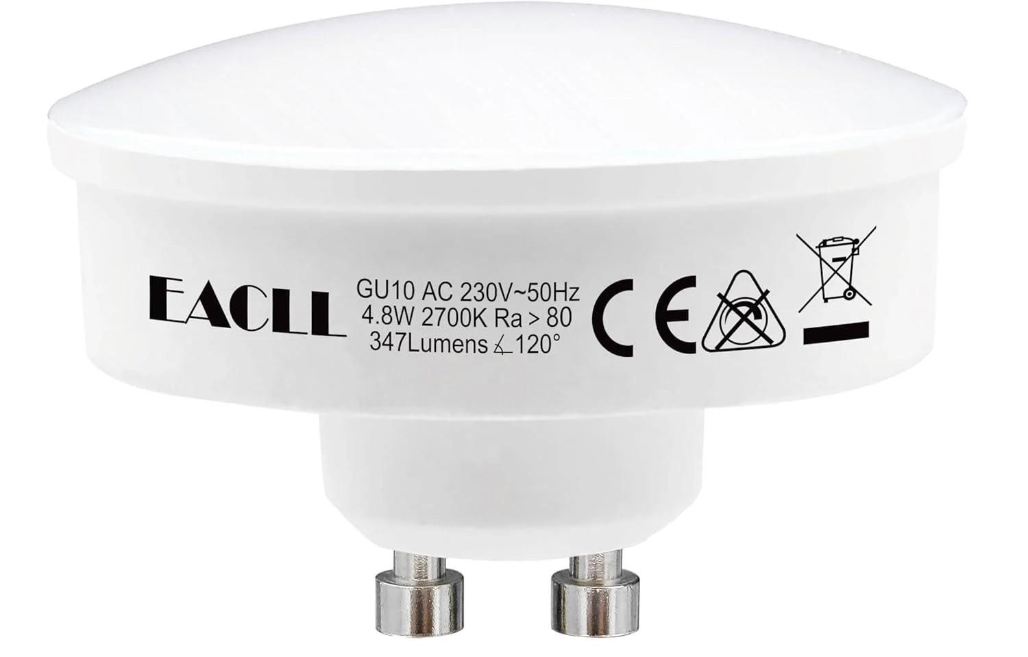 Набор ламп LED EACLL GU10 Ultra Flat 6 шт. 4,8W 2700K (7/629)