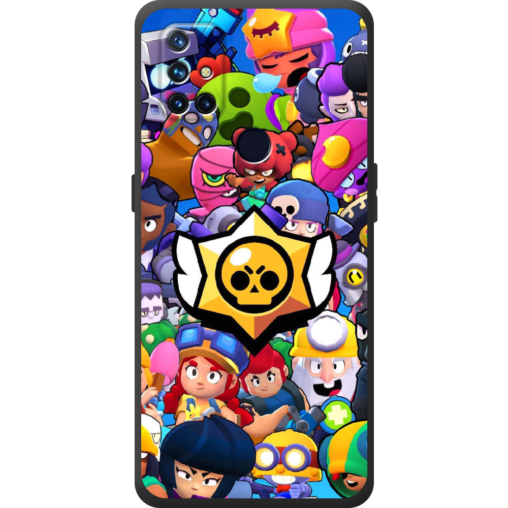 Чехол BoxFace OnePlus Nord N10 Brawl Stars Черный силикон (43633-up2389-44515)