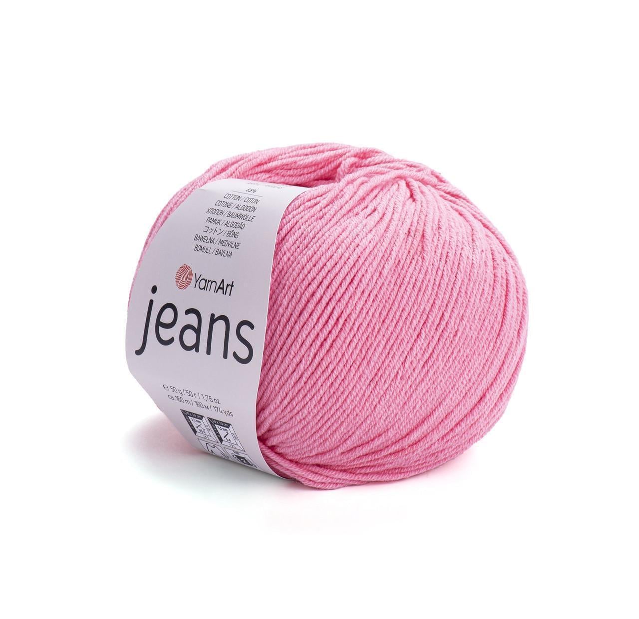 Пряжа для вязания YarnArt Jeans 50 г 160 м Розовый коралл №78 (2809480597)