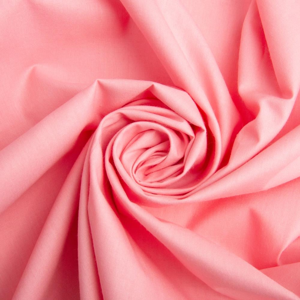 Ткань бязь ранфорс для постельного белья хлопок V-81 130 гр/м2 240 см Чайная роза