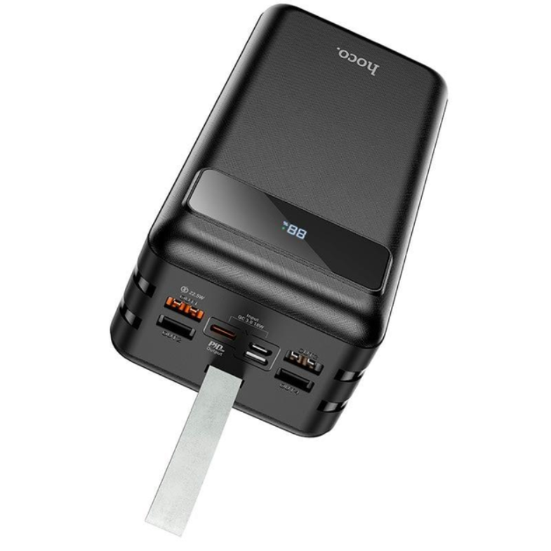 Повербанк Hoco 4USB/Lightning/Type-C J86B QC3.0+PD3.0 зі швидкою зарядкою 60000 mAh 20W Чорний - фото 5