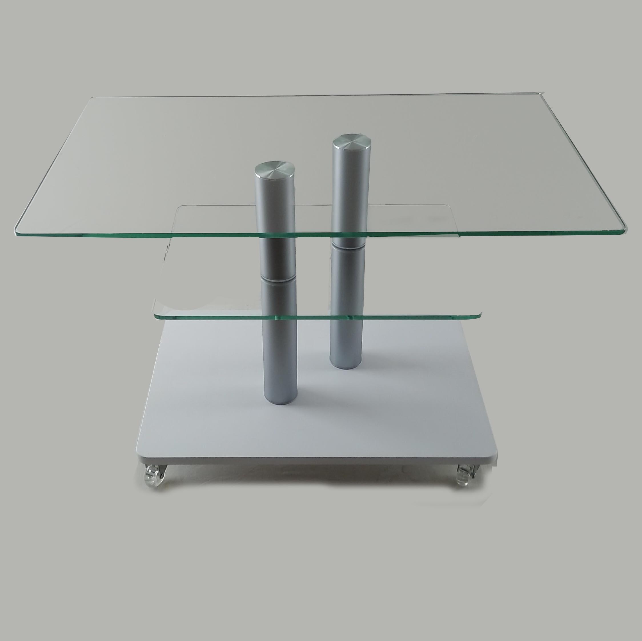 Стол журнальный стеклянный Commus Bravo Max P cc-white-2alm60 Белый (433820250) - фото 5 Стол журнальный стеклянный Commus Bravo Max P cc-white-2alm60 Белый (433820250) - фото 5