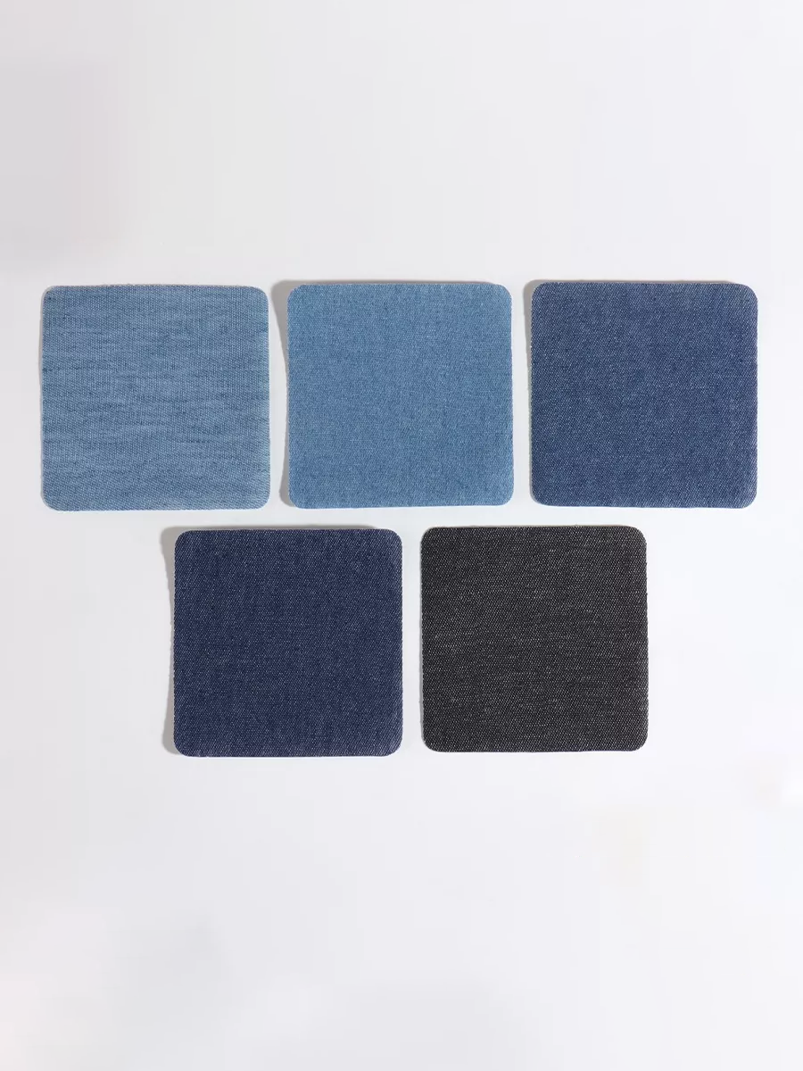 Термозаплатки для ремонта одежды самоклеящиеся 12,5x12,5 см 5 шт. (149)