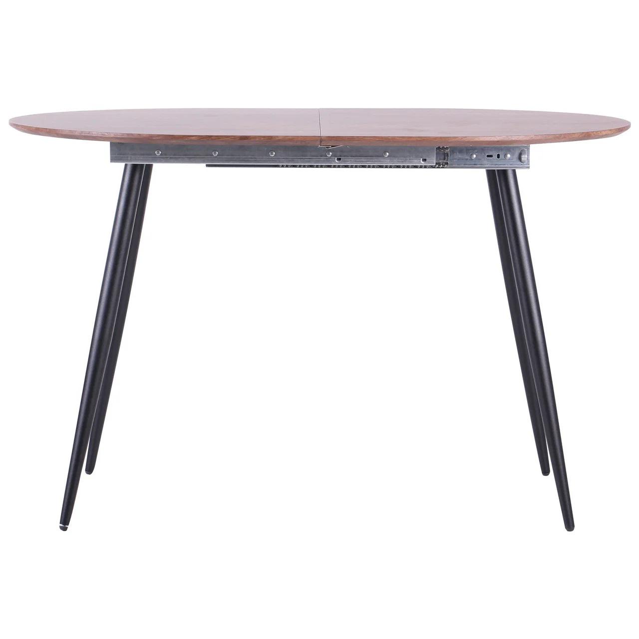 Стіл обідній AMF Holding Nevada 770х1200+400х800 розкладний Чорний/Дуб шервуд - фото 7 Стіл обідній AMF Holding Nevada 770х1200+400х800 розкладний Чорний/Дуб шервуд - фото 7