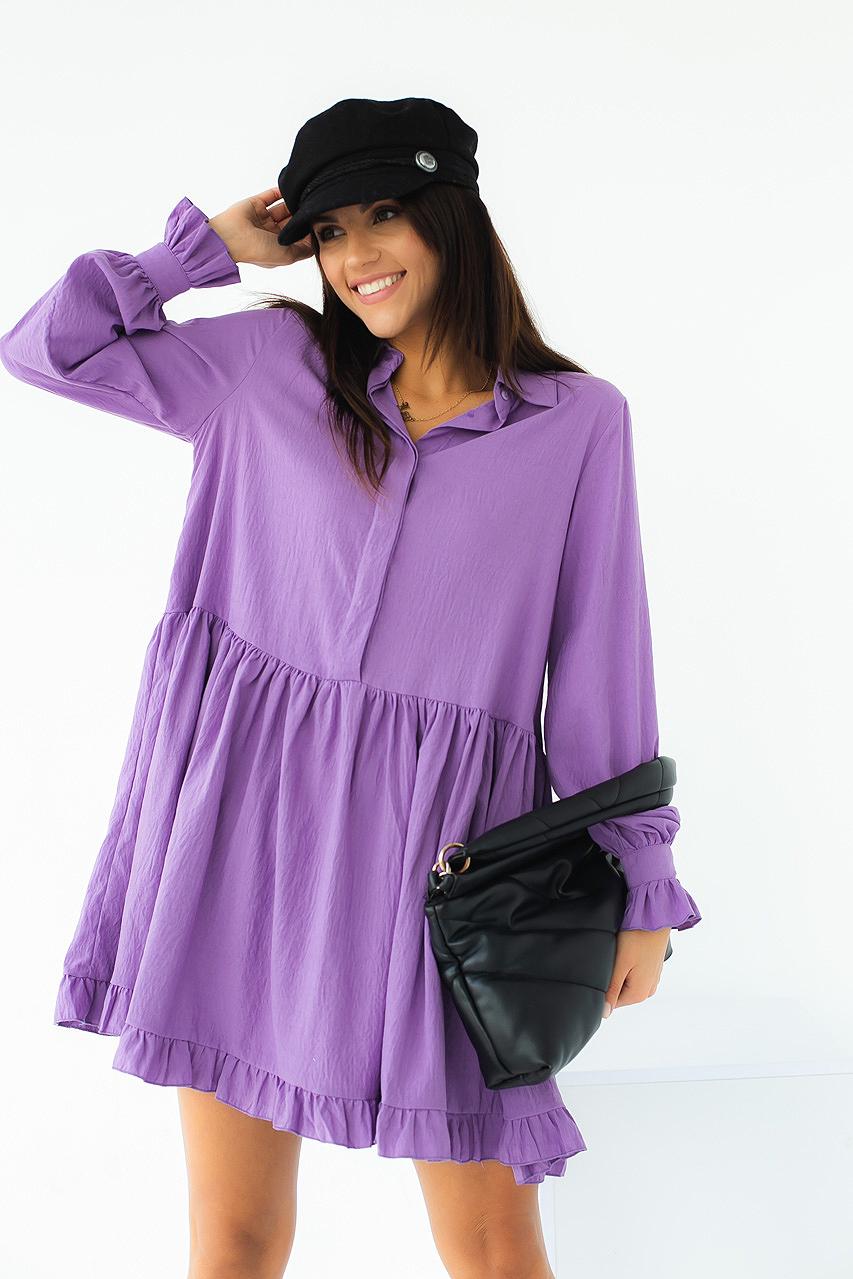 Платье свободное Hot Fashion M Лавандовый (9491130)