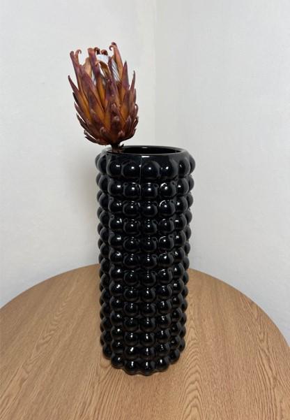 Ваза Nana ceramics Бамбл 33 см Чорний - фото 1