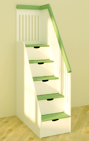 Комод-лестница из дерева Кумано Зефир/Мохито (КЛЕ-00082053) Комод-лестница из дерева Кумано Зефир/Мохито (КЛЕ-00082053)