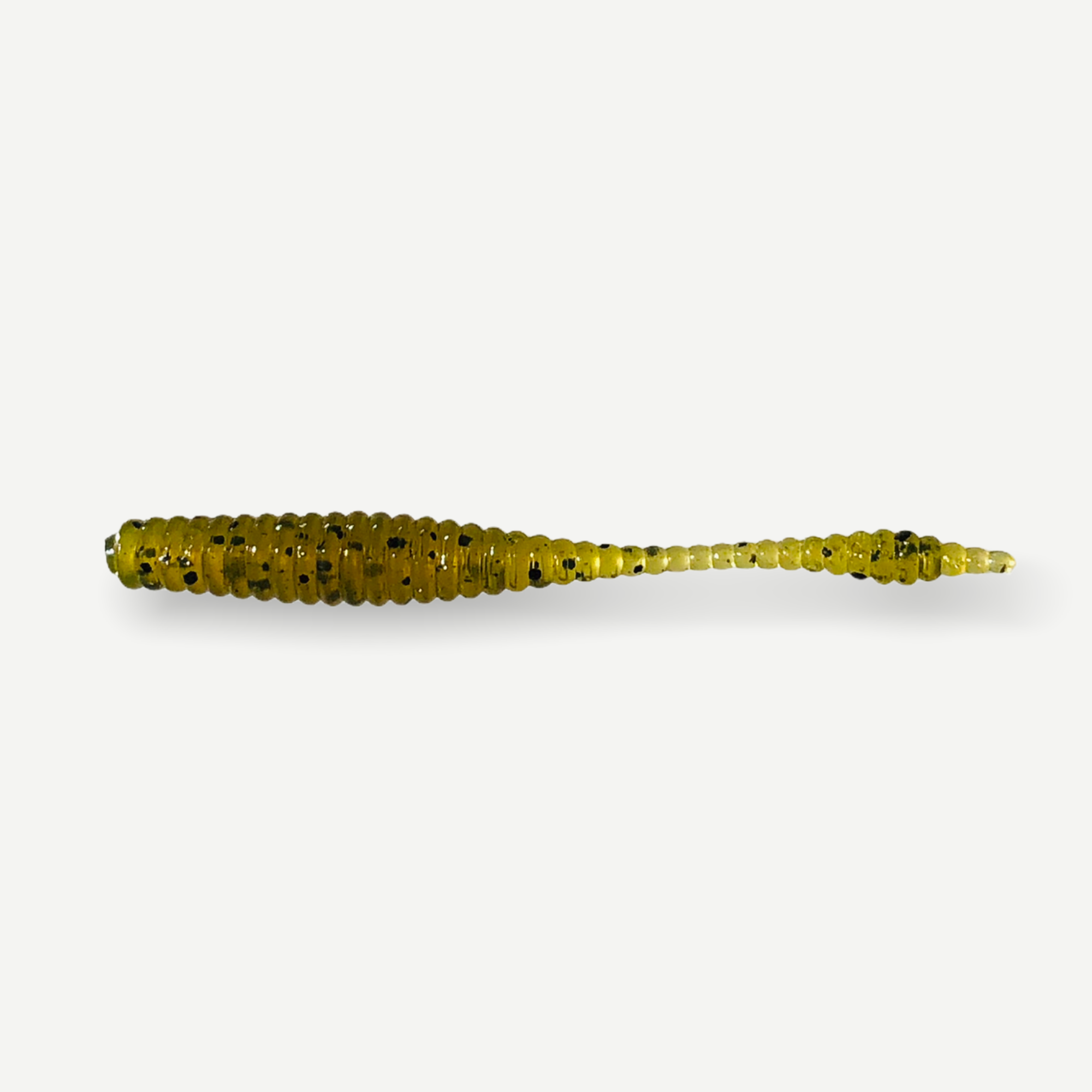 Силиконовые приманки Big Baits Ribbed Leech речная серия 1,8" 10 шт. # 106 Green Pumpkin (1003106)