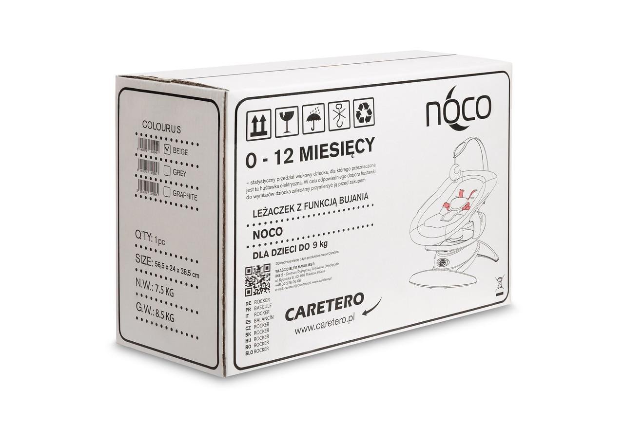 Качели-шезлонг детский Caretero Noco Grey 2в1 (2595250593) - фото 10 Качели-шезлонг детский Caretero Noco Grey 2в1 (2595250593) - фото 10
