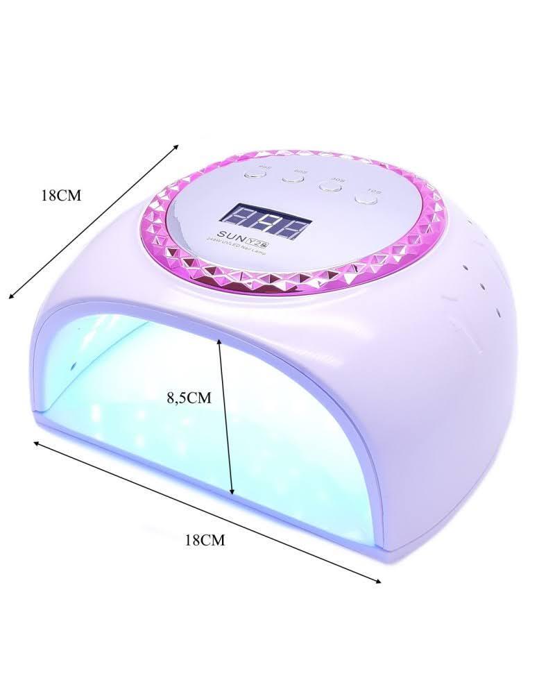 Лампа UV/LED SUN Y28 для манікюру та педикюру з дисплеєм та таймером 248 Вт Рожевий - фото 4