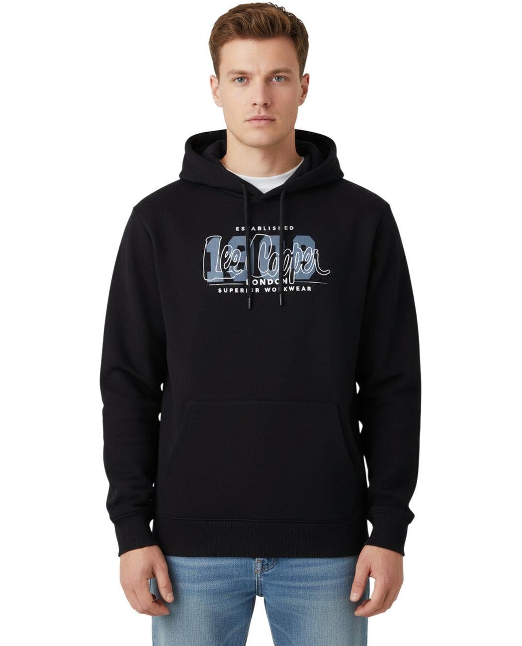 Худі чоловіче утеплене Lee Cooper Washington 251LCM241039.8101 M Чорний (8682272572656)