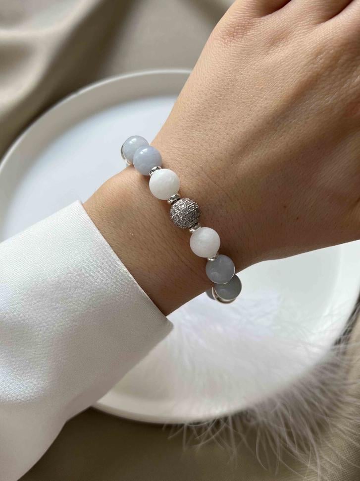 Браслет из аквамарина (3436)