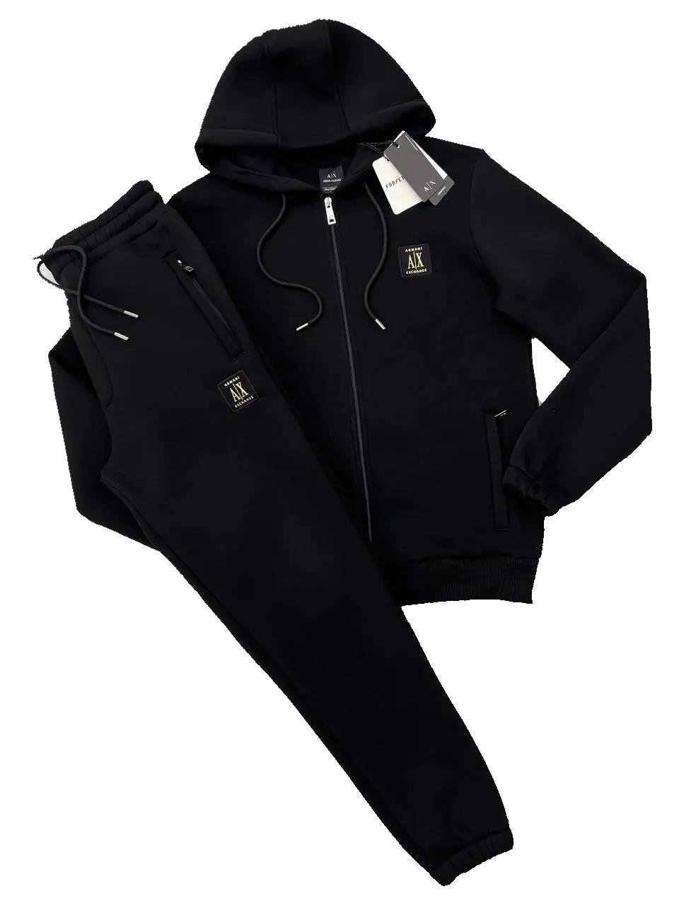 Костюм утепленный спортивный мужской Armani exchange AX-705-904BL M - фото 8 Костюм утепленный спортивный мужской Armani exchange AX-705-904BL M - фото 8