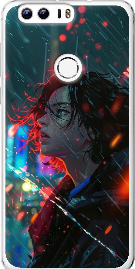 Чехол на Huawei Honor 8 Ночные огни (6096u-351-42517)