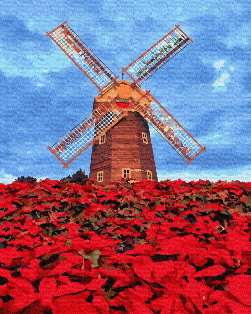 Картина по номерам Brushme "Мельница в Амстердаме" 40х50 см (BK-GX29707)