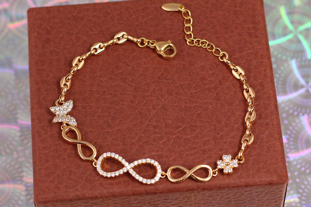 Браслет Xuping Jewelry Пирует 17 см 8 мм Золотистый (1757037499)