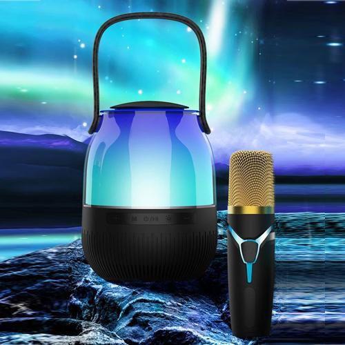 Портативна колонка XM-A68 з RGB підсвічуванням та мікрофоном - фото 6