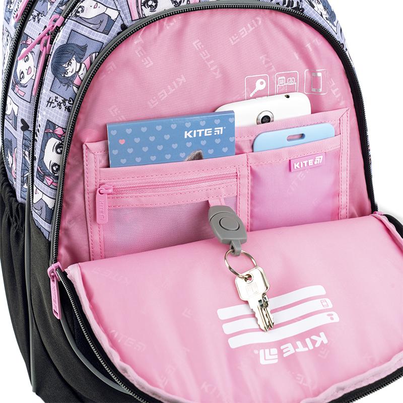 Шкільний набір KITE Education Anime Girl SET K25-700M-1 рюкзак/пенал/сумка - фото 12