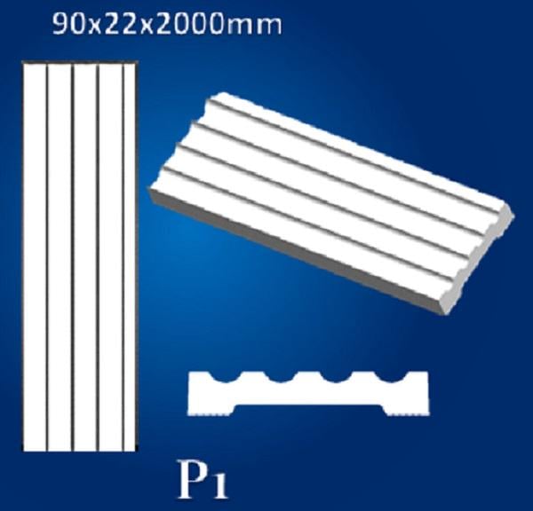 Стовбур пілястри Simja P1 полістирол 90x22x2000 мм - фото 2