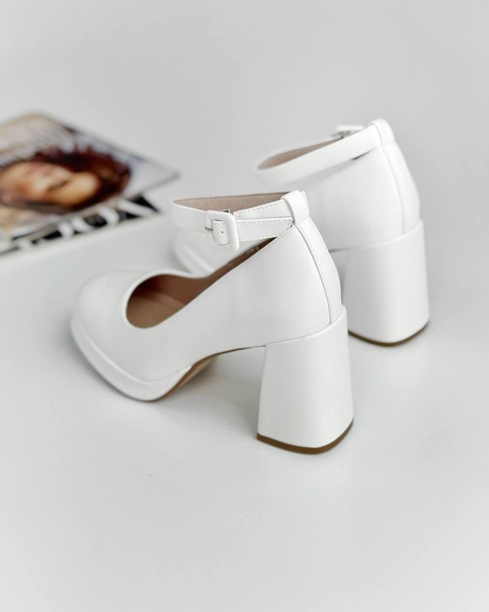 Туфлі жіночі Loretta на каблуку р. 40 26 см Білий (10093-40) - фото 2 Туфлі жіночі Loretta на каблуку р. 40 26 см Білий (10093-40) - фото 2