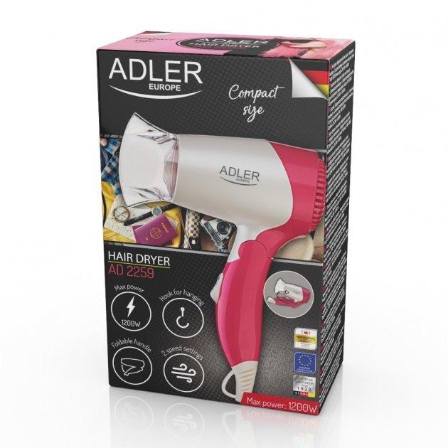 Фэн Adler AD 2259 дорожный White/Pink (iz14572) - фото 6