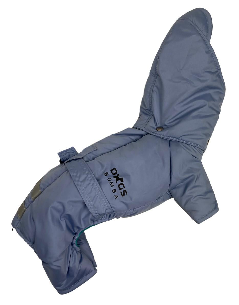 Комбінезон для собак зимовий із поясом R-36 р. 2 Блакитний (70579713)