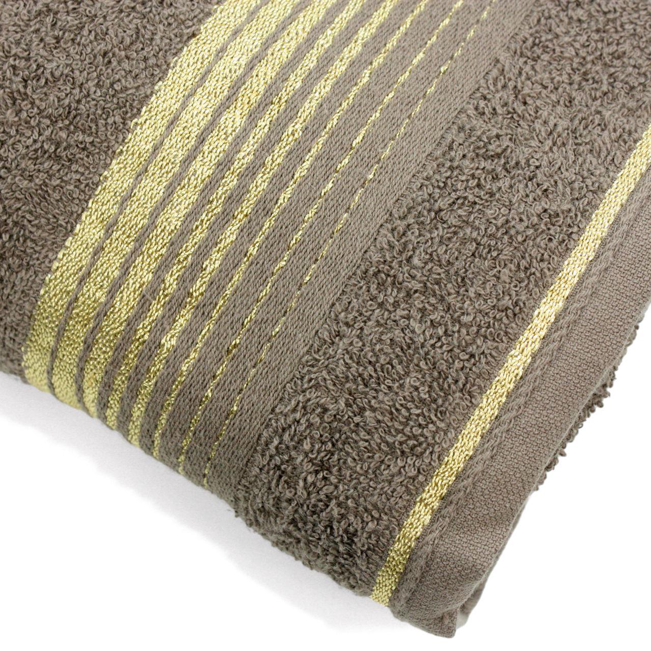 Рушник махровий ОЕ0004 GOLD 50х90 см Коричневий (161648) - фото 4 Рушник махровий ОЕ0004 GOLD 50х90 см Коричневий (161648) - фото 4