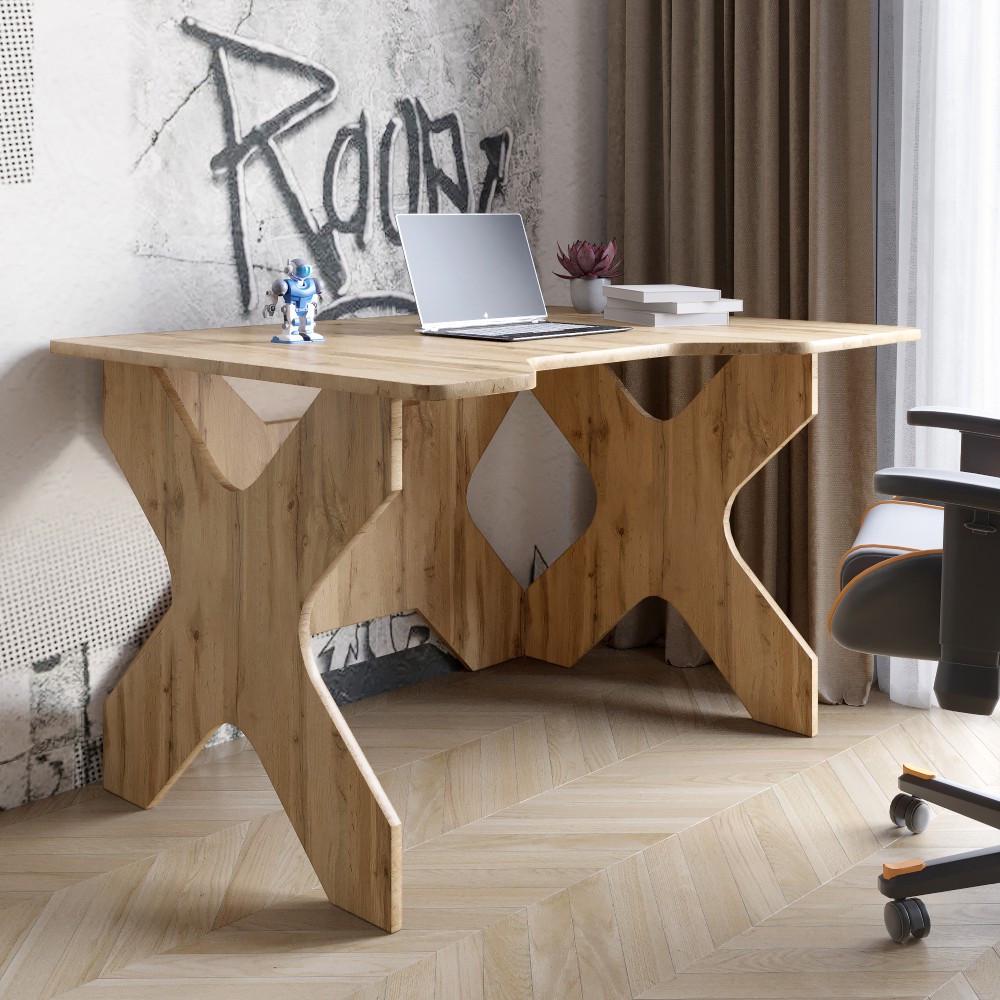 Компьютерный стол Lion Донат 120х90х74,5 см Дуб аппалачи (Lion-041702)