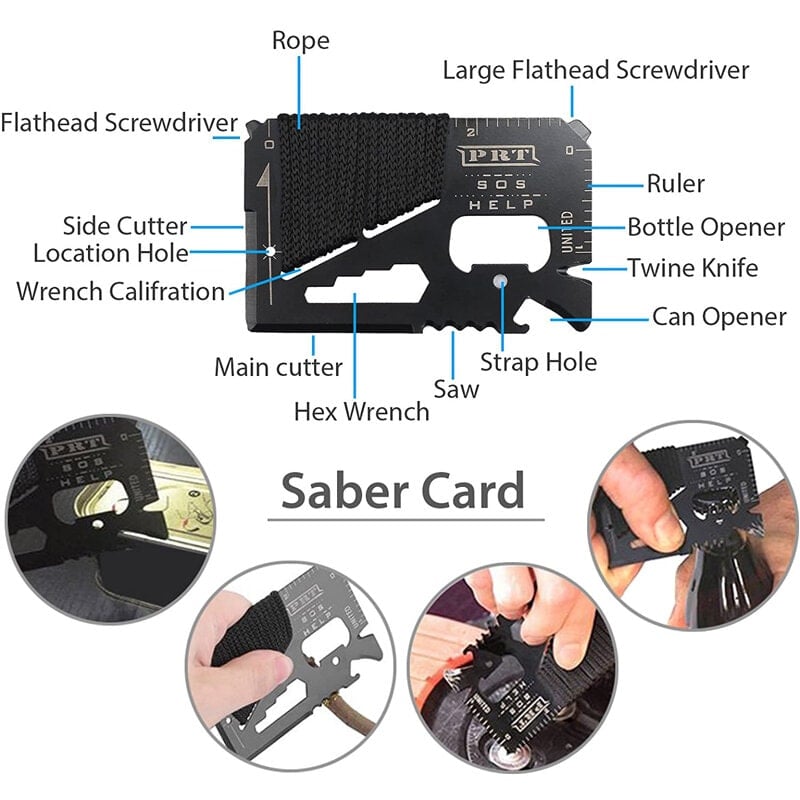 Набір інструментів для виживання Survival military 17в1 (218187775) - фото 6