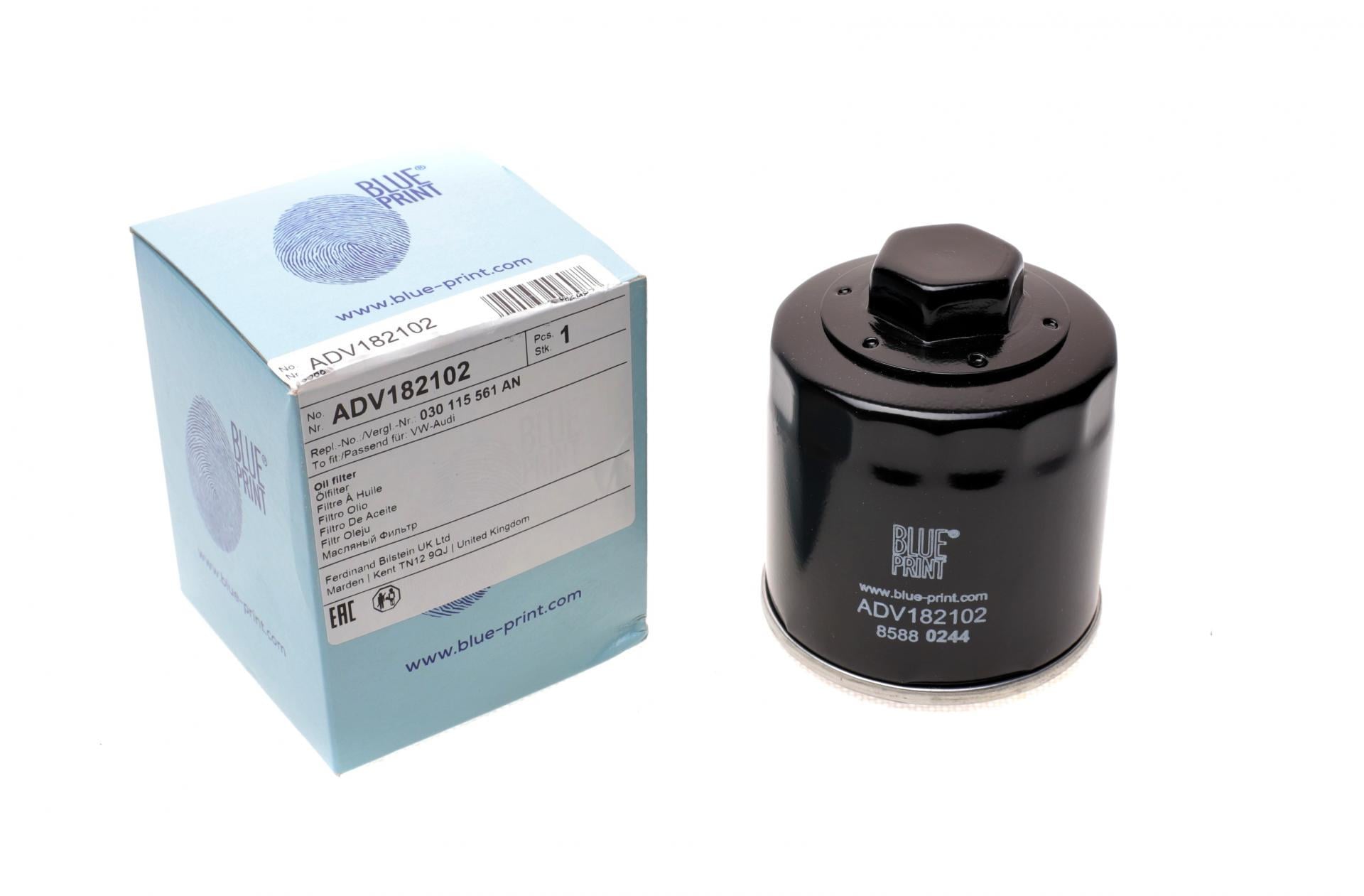 Фильтр масляный BLUE PRINT для VW Caddy II 1,4/1,6i/Golf IV/V/Seat (ADV182102)