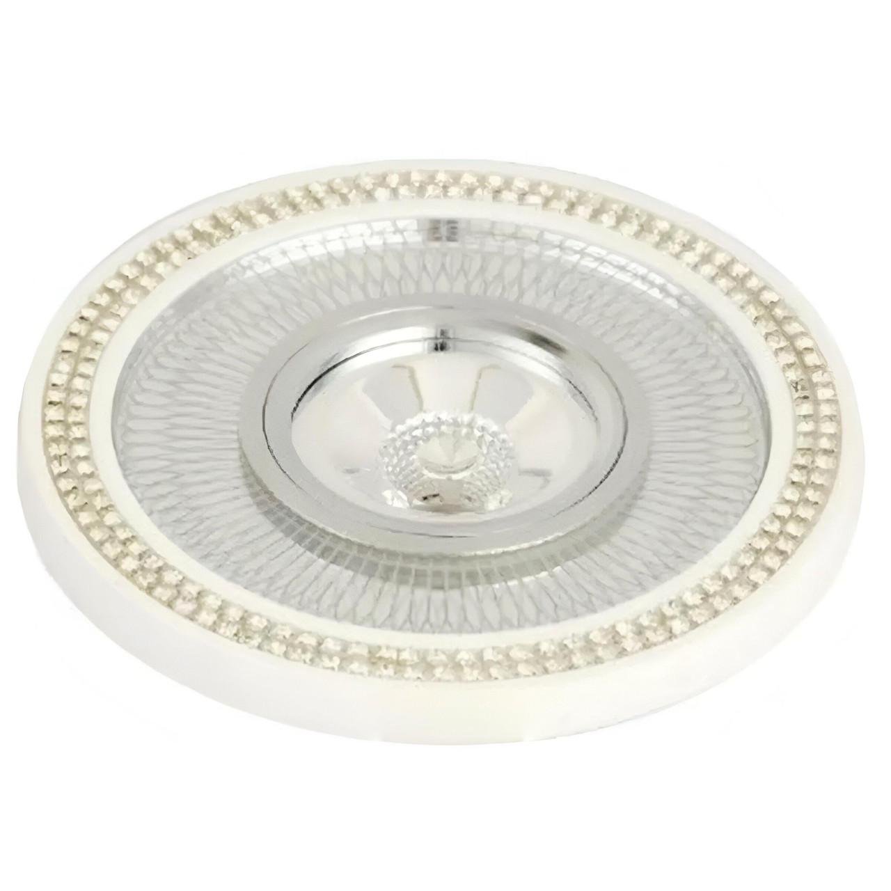 Точечный светильник Sirius круглый под одну лампу MR16 с LED-подсветкой Белый (Л LY1144 MR16)