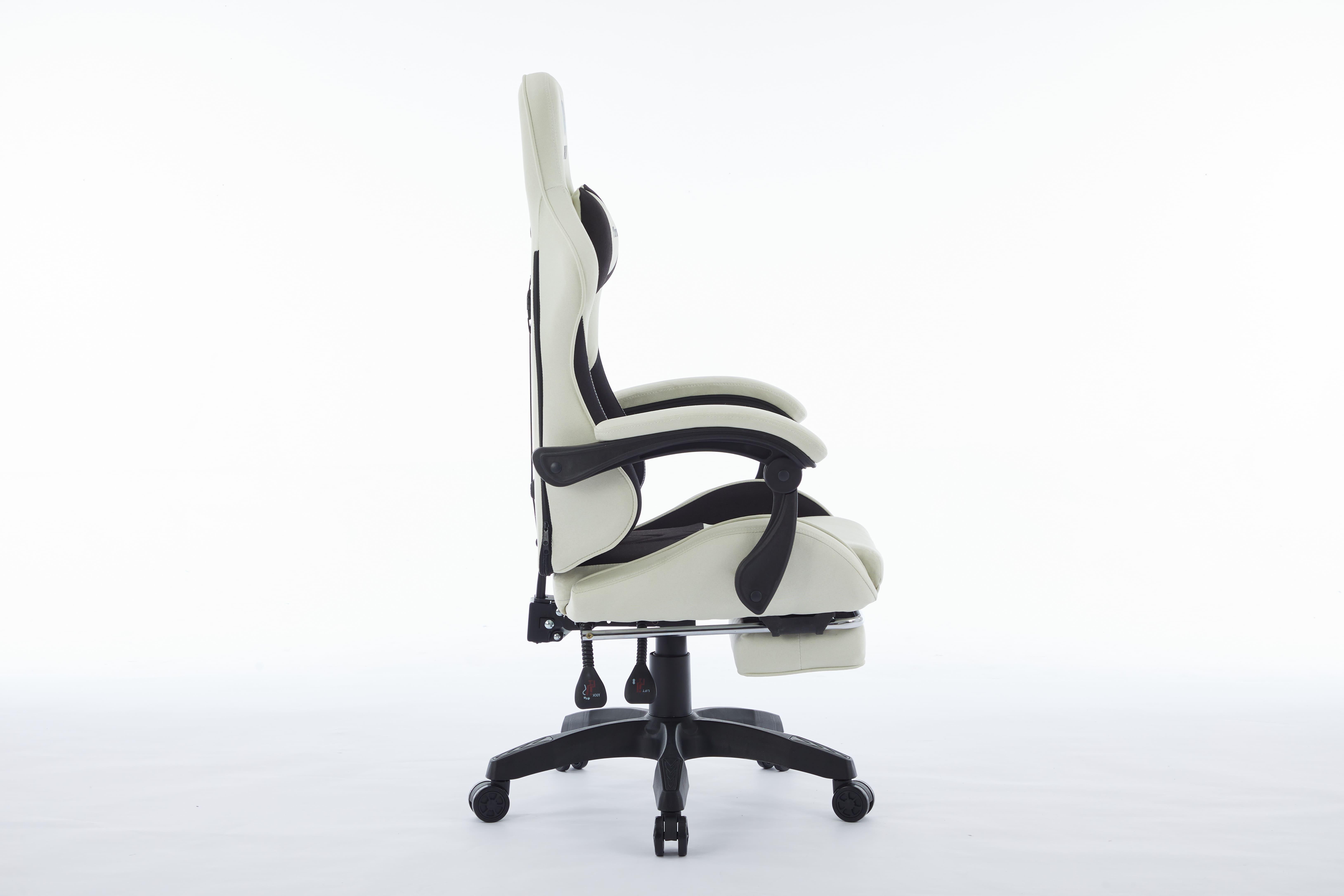 Компьютерное кресло из ткани INFINI ThrustX Молочный/Черный (23505658) - фото 8