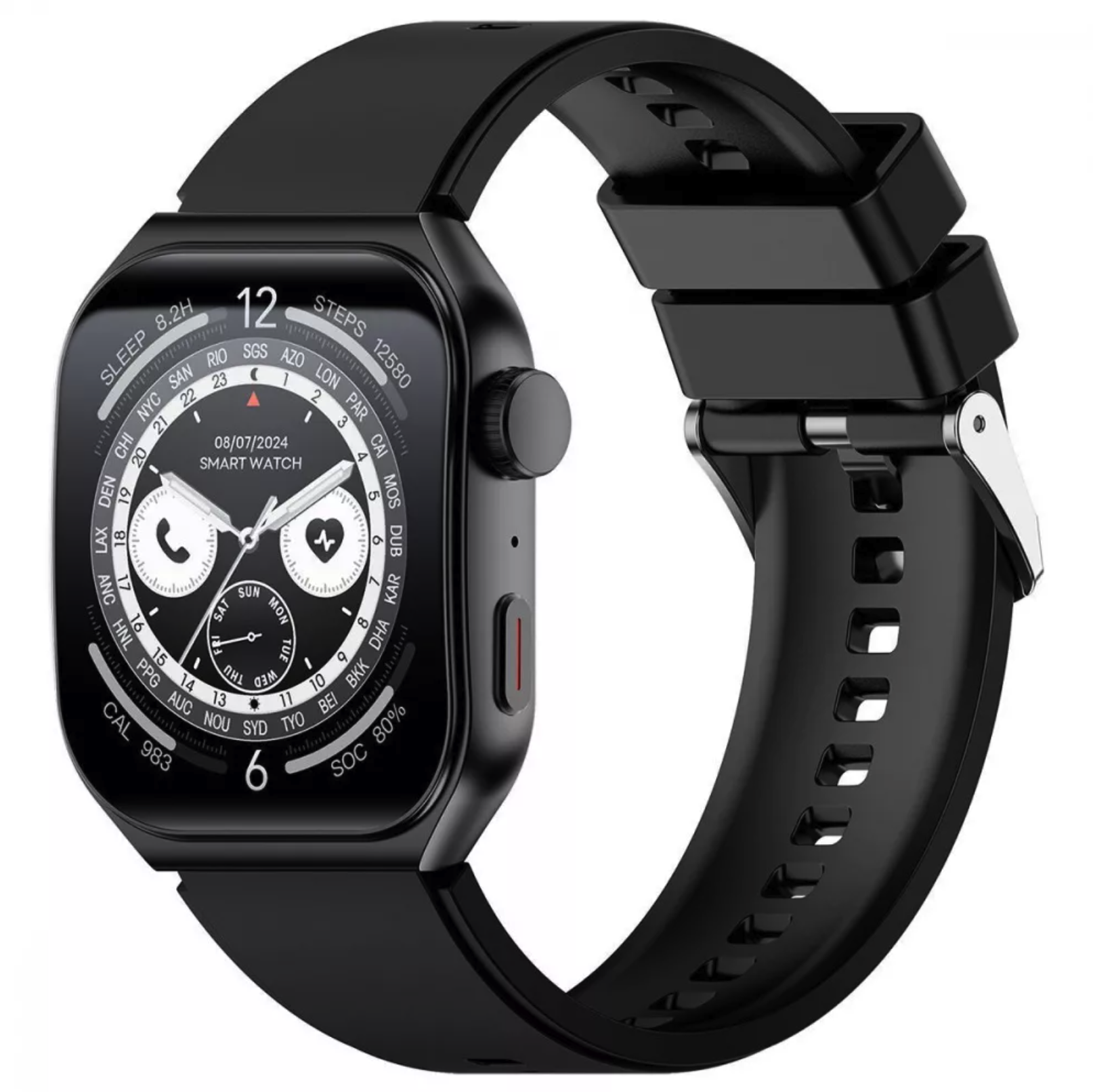 Смарт-годинник Proove Moment з AMOLED дисплеєм Smartwatch з датчиком серцебиття вологозахистом 1ATM та автономністю до 7 днів