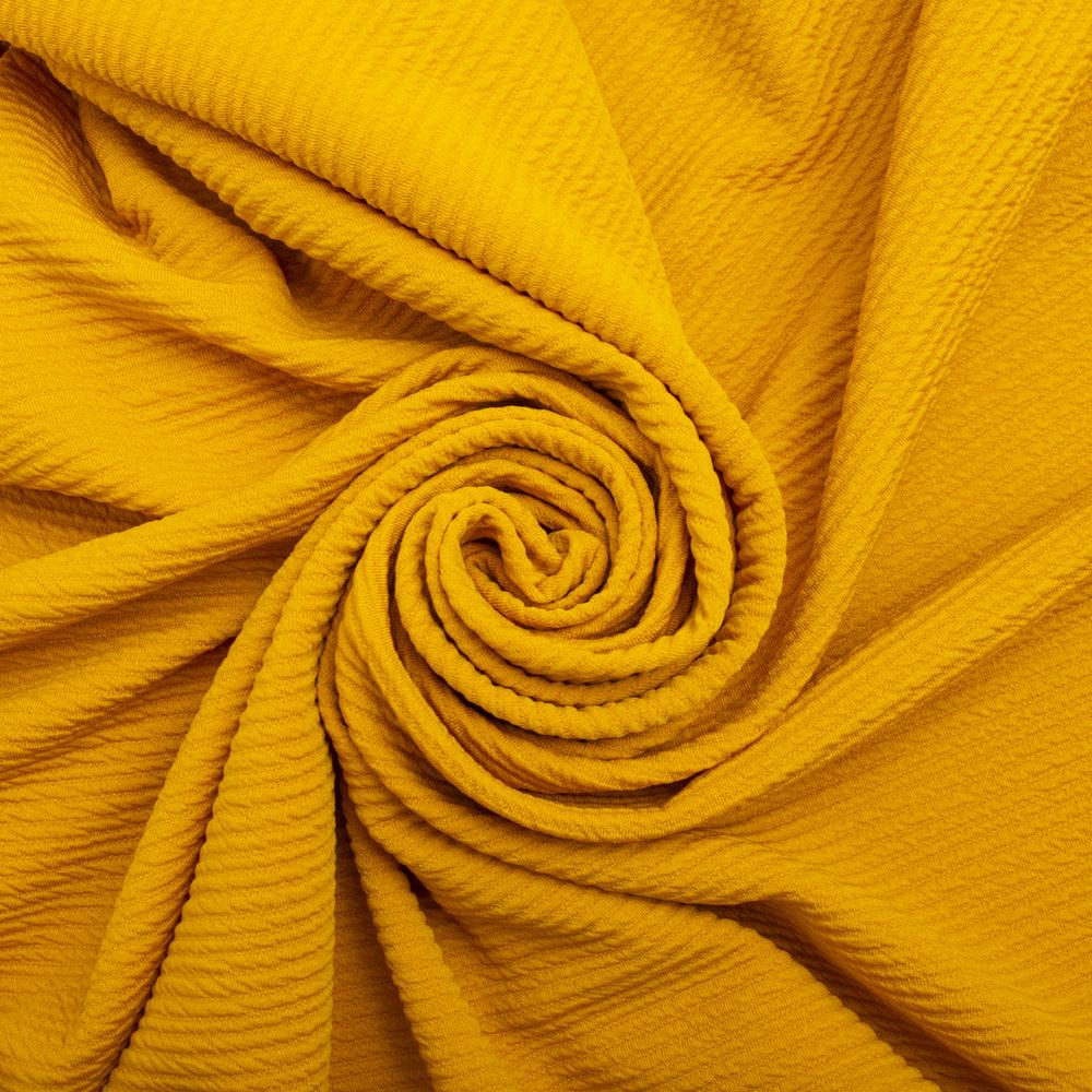 Ткань трикотаж жаккард Арнела Горчица (23362)