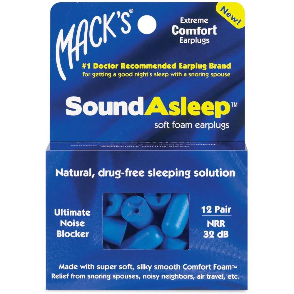 Беруши Mack’s Sound Asleep мягкие защита от шума до 32 дБ 12 пар (9569)