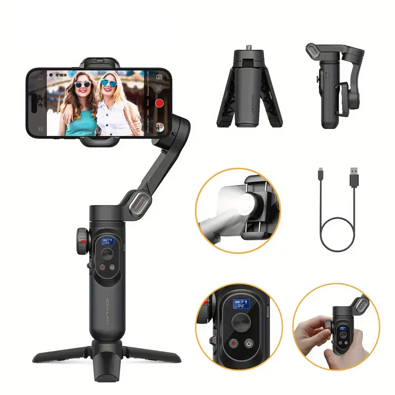 Стабилизатор для телефона трехосевой AOCHUAN SMART X Pro Professional Gimbal Stabilizer - фото 9 Стабилизатор для телефона трехосевой AOCHUAN SMART X Pro Professional Gimbal Stabilizer - фото 9