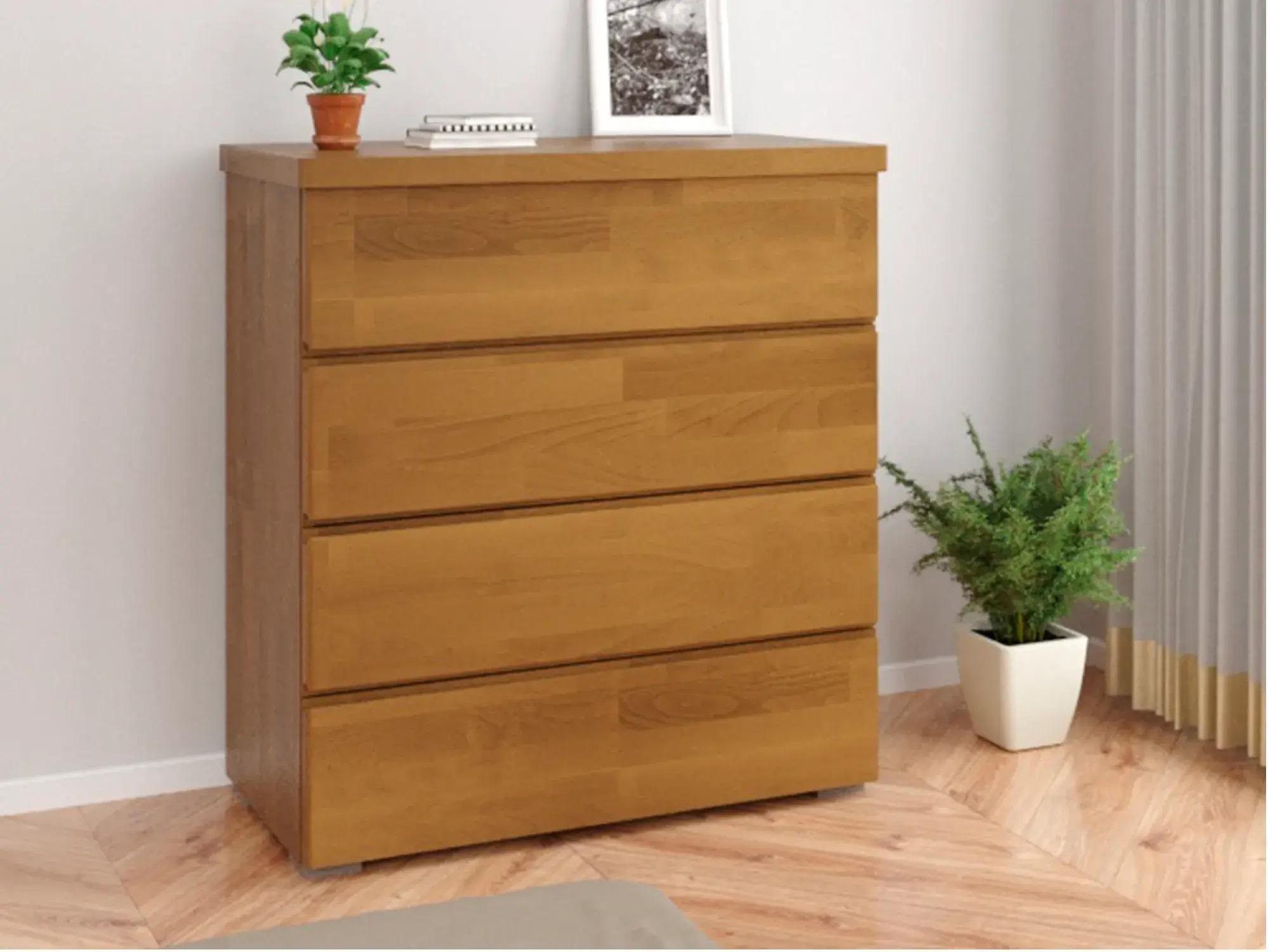 Комод Arbor Drev Регіна 4Ш з натурального дерева бук Горіх - фото 2 Комод Arbor Drev Регіна 4Ш з натурального дерева бук Горіх - фото 2