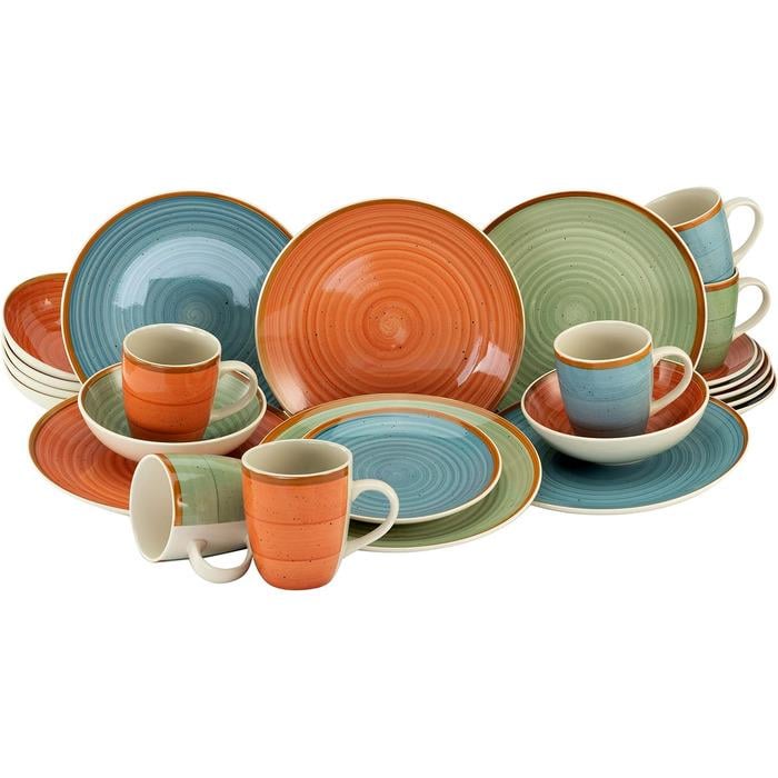 Столовий сервіз Creatable Country на 6 персон 24 пр. Різнокольоровий (33459121) Столовий сервіз Creatable Country на 6 персон 24 пр. Різнокольоровий (33459121)