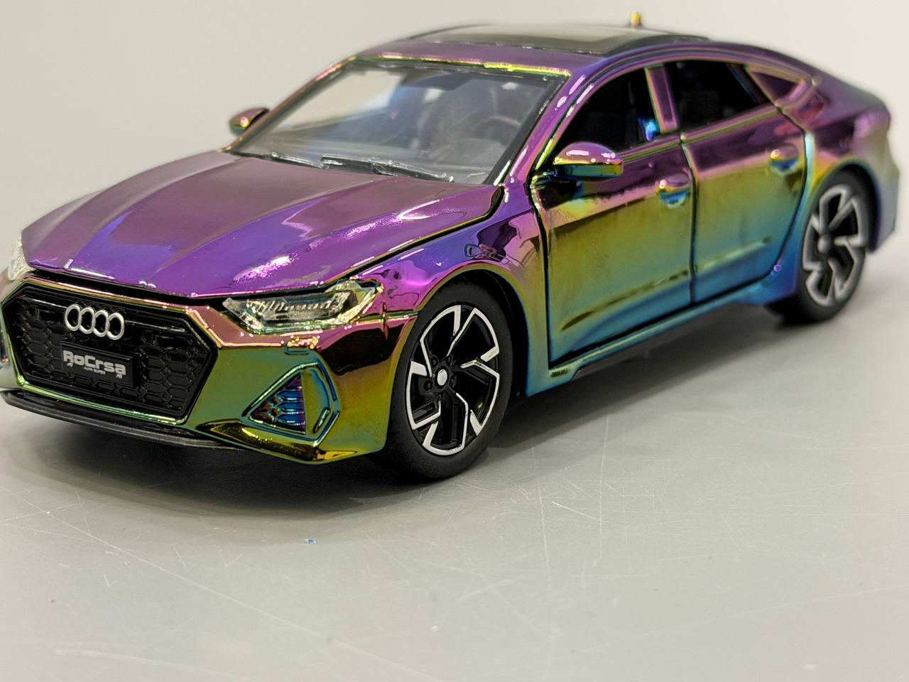 Машинка металлическая АвтоЭксперт Audi rs 7 1:32 свет/звук Фиолетовый (ТК 6411)