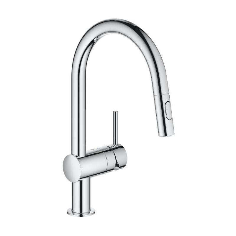 Смеситель для кухни Grohe Minta с выдвижным изливом Хром (32321002)