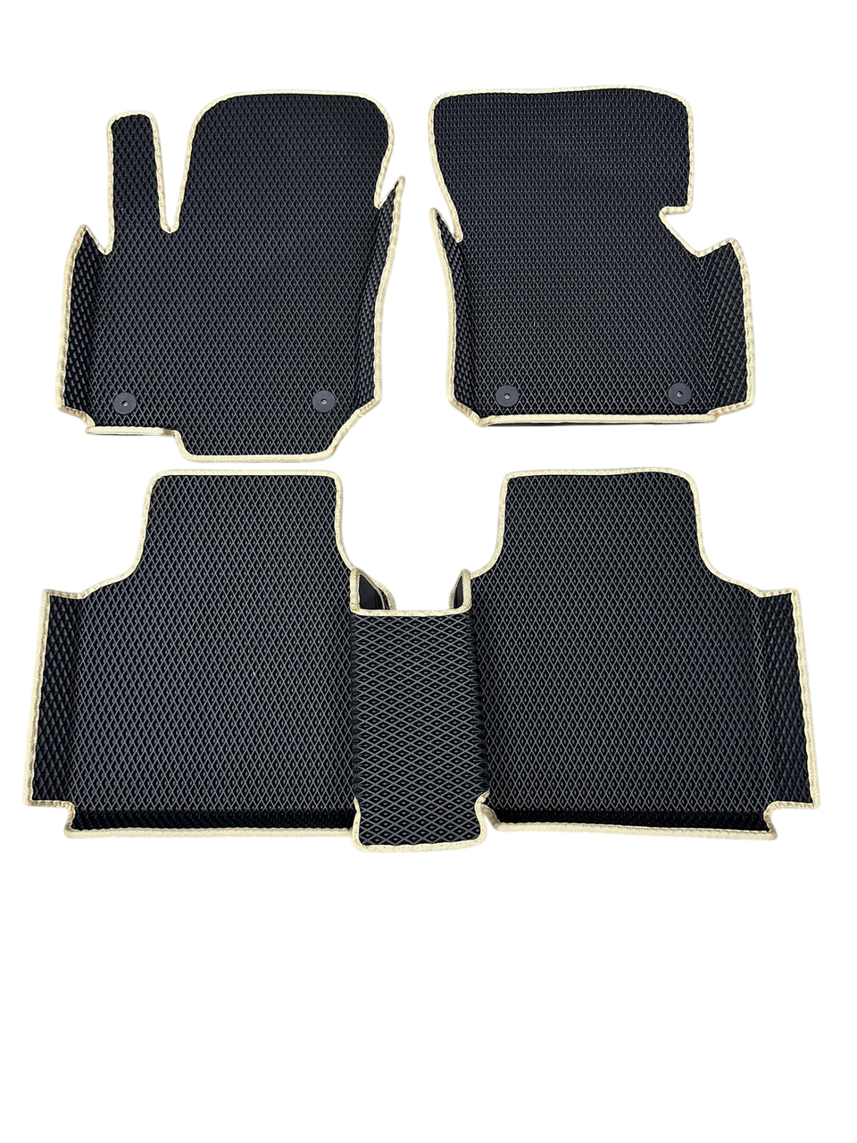 Коврики EVA с бортиками в салон для Volkswagen Tiguan Allspace 2018- гг. Черный (1984985234)