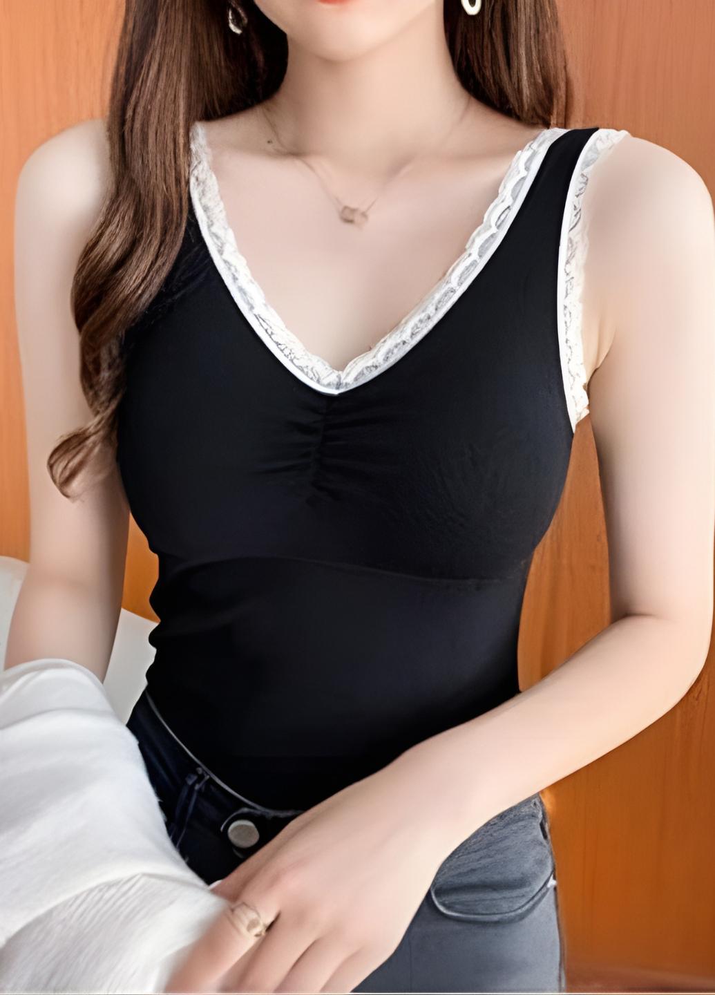 Майка женская флисовая Warm Comfort с вкладышами One size Черный (1986-42-02)