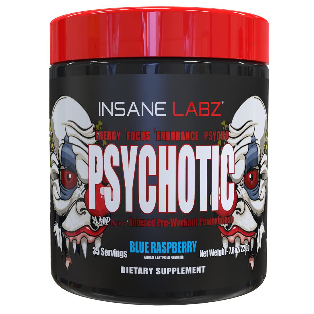 Предтренировочный комплекс Insane Labz Psychotic Mens Blue Raspberry 220 g