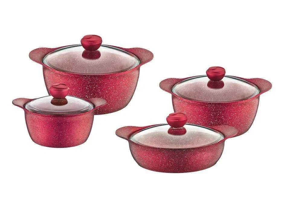 Набір посуду OMS Collection 3006 Red 8 предметів (85973) Набір посуду OMS Collection 3006 Red 8 предметів (85973)