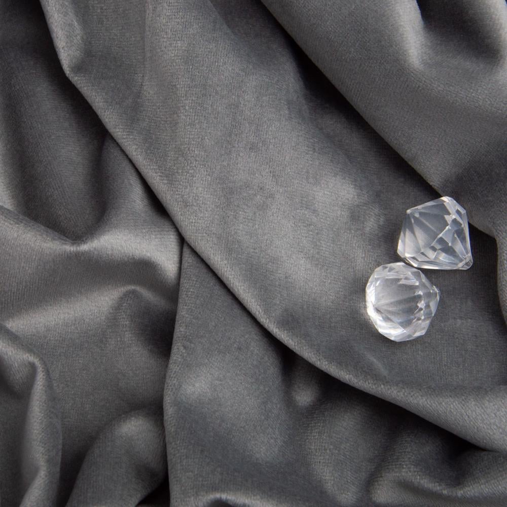 Тканина велюр однотонний Вайлет 290 гр/м2 150 см Сірий (26879) - фото 2 Тканина велюр однотонний Вайлет 290 гр/м2 150 см Сірий (26879) - фото 2