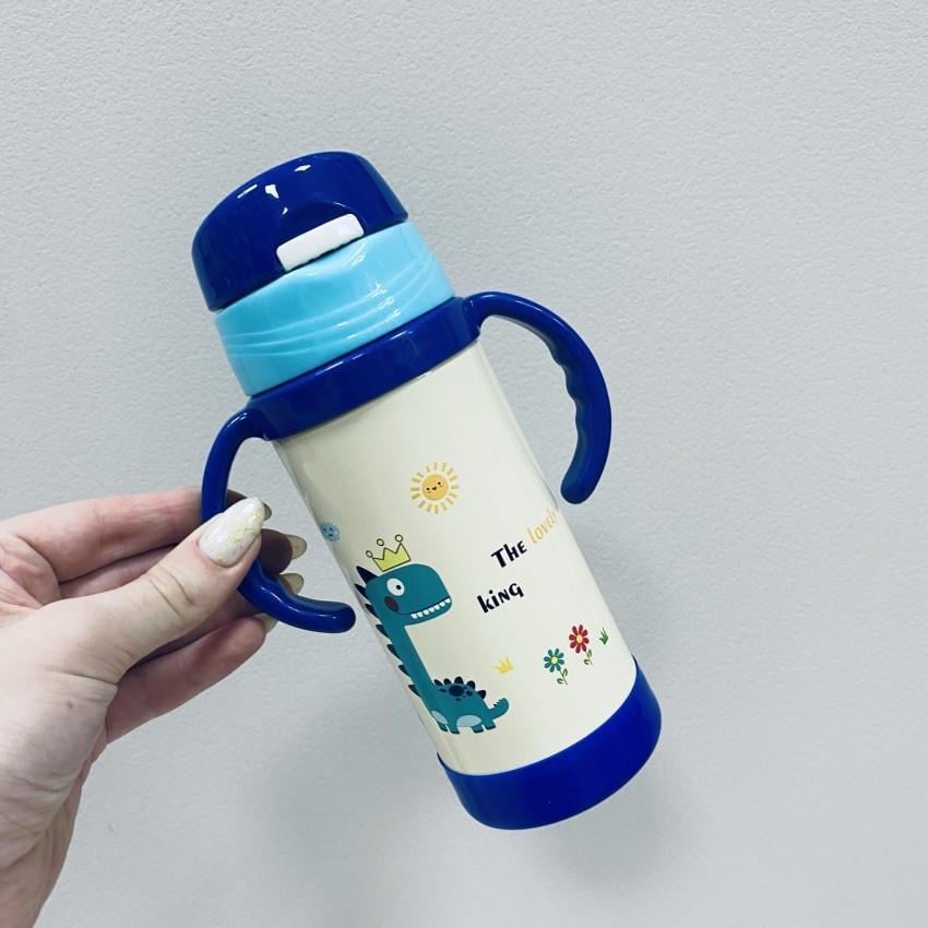 Термос детский A-PLUS 1775 с трубочкой из нержавеющей стали 320 мл Синий с белым (2331160728) - фото 3