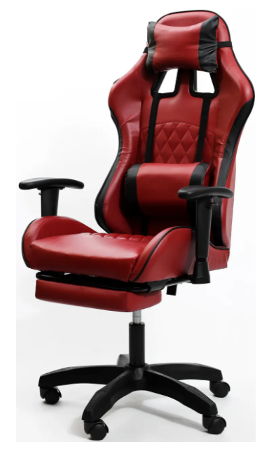 Кресло геймерское Raptor red с подставкой для ног/эргономичной спинкой - фото 3 Кресло геймерское Raptor red с подставкой для ног/эргономичной спинкой - фото 3