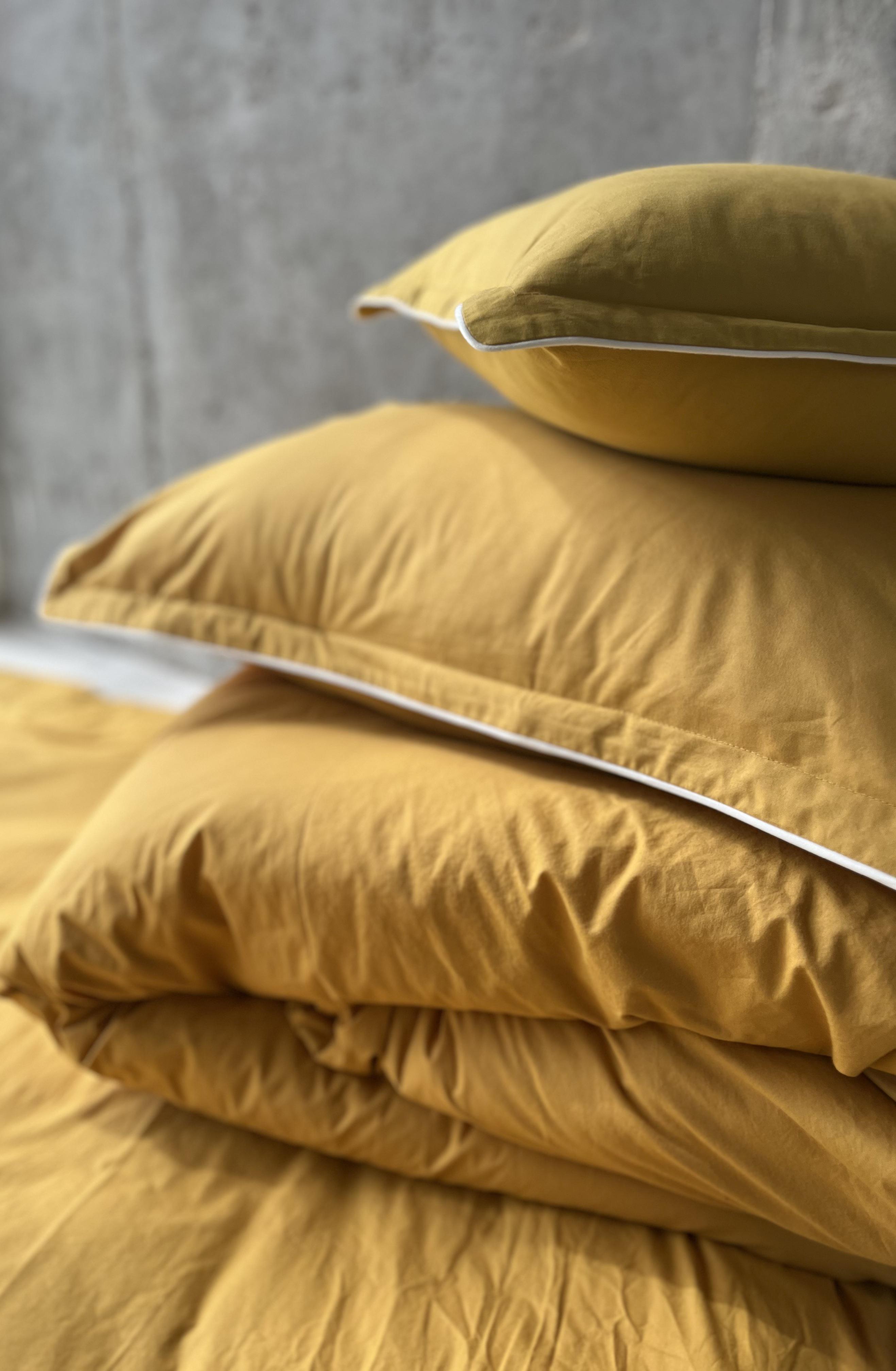 Комплект постельного белья White Dream полуторный 155х215 см вареный хлопок Охра (2006/2) - фото 7 Комплект постельного белья White Dream полуторный 155х215 см вареный хлопок Охра (2006/2) - фото 7